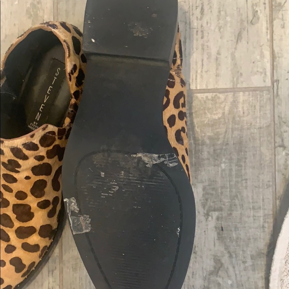 Leopard Print Ankle Booties Steven Madden Size 7 - image 4